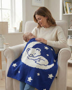Babydecke Luna - aus 100% extrafeiner Merinowolle (65x75 cm)